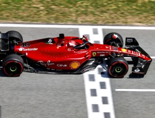FÓRMULA 1 / GP DE ESPAÑA Charles Leclerc con la Ferrari F1-75, dominó las prácticas del viernes quedando delante de los Mercedes. 