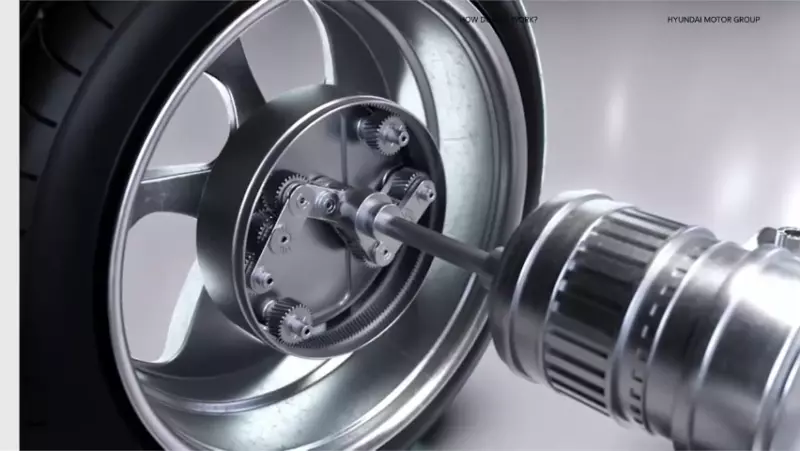  El nuevo sistema Uni Wheel de Hyundai reduce los motores de los vehículos eléctricos mediante la integración de componentes de accionamiento
