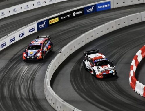 WRC Rally de Japón – ES1 / Thierry Neuville (Hyundai i20) marcó el mejor tiempo en el shakedown y en la primera especial.