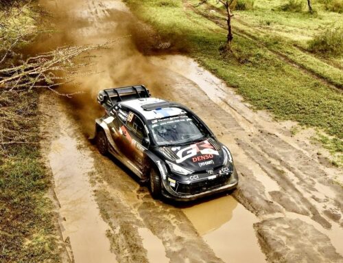 WRC Rally Safari de Kenia / Triunfo de Kalle Rovamperä (Toyota GR Yaris Rally1). Lo acompañan en el podio Takamoto Katsuta (Toyota) y Adrien Fourmaux (Ford Puma Rally1 EcoBoost).