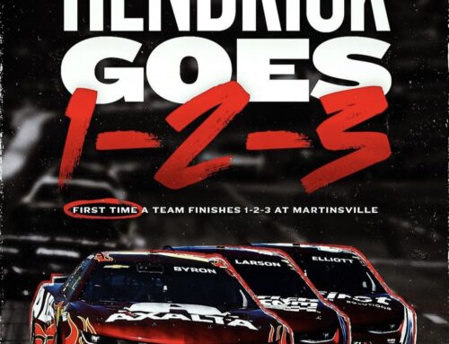 NASCAR en Martinsville / Williams Byron (Chevrolet Camaro) triunfa y el equipo Hendrick consigue el hat-trick.
