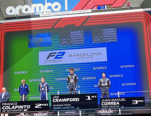 Fórmula 2 GP de Barcelona – Carrera Principal / Triunfo de Jak Crawford (DAMS), segundo Franco Colapinto y tercero Juan Manuel Correa (DAMS).
